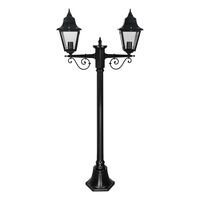 GT-235 Paris Twin Head Short Post Light - Powder Coated Finish / B22