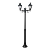 GT-237 Paris Twin Head Medium Post Light - Powder Coated Finish / B22