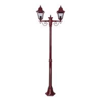 GT-237 Paris Twin Head Medium Post Light - Powder Coated Finish / B22