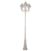 GT-432 Turin Triple Head Tall Post Light - Powder Coated Finish / B22