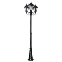 GT-432 Turin Triple Head Tall Post Light - Powder Coated Finish / B22