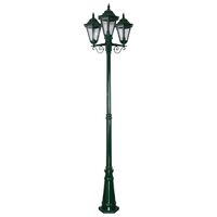 GT-432 Turin Triple Head Tall Post Light - Powder Coated Finish / B22