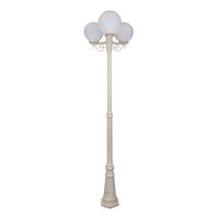 GT-562 Siena Triple 25cm Spheres Tall Post - Powder Coated Finish / E27