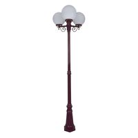 GT-562 Siena Triple 25cm Spheres Tall Post - Powder Coated Finish / E27