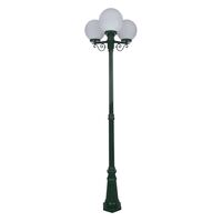 GT-562 Siena Triple 25cm Spheres Tall Post - Powder Coated Finish / E27