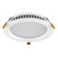 DECO-28 Round 28W Dimmable LED Tricolour IP44 Downlight - White