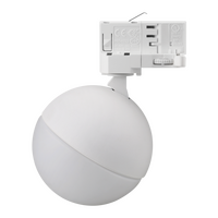 MOON 6/9W 240V TRIO TRACK LIGHT HEAD OPAL