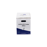 CAT6 UTP Ethernet Cable 24AWG | 305m Length | Oxygen-Free Copper & Flame Retardant | Blue by Bitek Pty Ltd