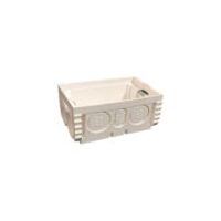 Plastic Wall Box | Recessed Mounting | 84mm Fixing Centre | PVC by Transco