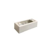 Mounting Block Architrave | Surface Mount | Polycarbonate | White/Black by Transco