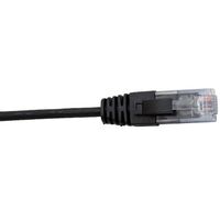 Cat6 Slim Black Patch Lead | 1 Metre | 4 Pair Unshielded | RJ45 by Cabac