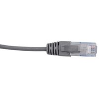 Cat6 Slim Patch Lead 0.5 Metre | 4 Pair Unshielded | Grey by Cabac
