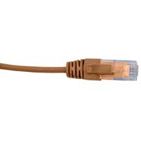 Cat6 Slim Patch Lead 0.3 Metre | 4 Pair Unshielded | Orange by Cabac