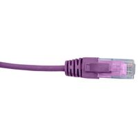Cat6 RJ45 Patch Lead | 1 Metre | 4 Pair Unshielded | Slim Design | Purple by Cabac