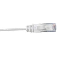 Cat6 Slim Patch Lead 0.5 Metre | 4 Pair Unshielded | White by Cabac