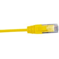 Cat6 RJ45 Patch Lead | 1 Metre | 4 Pair Unshielded | Slim Design | Yellow by Cabac