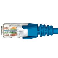 Cat5e RJ45 Patch Lead | 0.5 Metre | 4 Pair PVC Unshielded | Blue by Cabac
