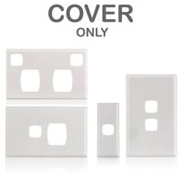 Architrave Switch 1 Gang Cover | Sleek Black Design | Standard Outlet Compatible by Transco