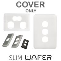 Switch 1 Gang 10 Amp | Slim Wafer Cover | Black by Transco