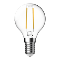 FANCY ROUND 4.2W DIMMABLE  LED FILAMENT LAMP CLEAR 240V - E14