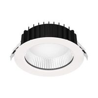 NEO-PRO Round 25W Recessed Dimmable LED Tricolour IP65 Downlight - White