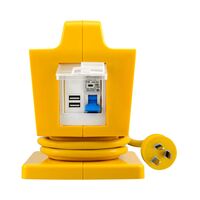 RCBO Portable Power Outlet 10A | IP65/54 Rated | USB Charger by Transco