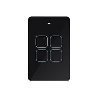 Multi Dimmer Switch 4 Button | 200W Max Load | LED Compatible | Black by Trader