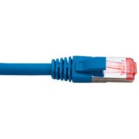 Cat6A Shielded RJ45 Patch Lead | 15 Metre Length | 4 Pair LSZH | Blue by Cabac