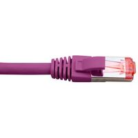 Cat6A Purple Patch Lead | 2 Metre | 4 Pair LSZH Shielded | RJ45 by Cabac
