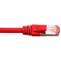 Cat6A Shielded RJ45 Patch Lead | 2 Metre | 4 Pair LSZH | Red by Cabac