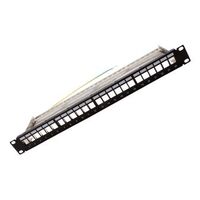 24 Port Unloaded Shielded Keystone Patch Panel | Versatile Design | Easy Installation by Cabac