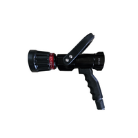 Fire Hose Nozzle 38mm | Variable Pattern | 230-360-475 LPM Flow Rate | Durable Alloy & PVC by Firebox