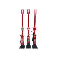 Portable Fire Extinguisher Stand | 2.2m Height | Durable Powder-Coated Steel & Aluminium | Single Stand Design by Firebox