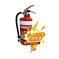 Dry Chemical Powder Extinguisher 2.5kg | 3A:40B:C:E Fire Rating | Wall Bracket Included | Powder Coated Red by Firebox