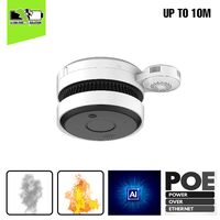 5MP IR AI-Fire Smoke Sensing Network Camera | Temperature & Humidity Detection | 30-60 m² Coverage | Built-in Lithium Battery by Firebox