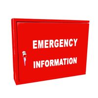 Metal Emergency Information Cabinet | UV Resistant Steel | Secure 003LOCK | Fire Safety by Firebox