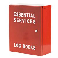 Metal Essential Service Cabinet | Durable Metal Construction | Secure 003 Lock | Powder Coated Red Finish by Firebox