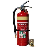 Wet Chemical Fire Extinguisher 2lt | 1A:3F Fire Rating | Stainless Steel & Powder Coated Red | Wall Bracket Included by Firebox