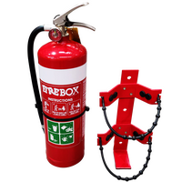 Vehicle Fire Extinguisher Bracket | Adjustable Rubber Straps | Powder Coated Red | 4.5kg by Firebox