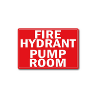 PVC Fire Hydrant Pump Room Location Sign | Durable Material | Clear Visibility | Indoor/Outdoor Use by Firebox