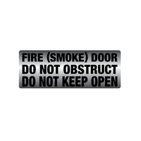 Fire Safety Door Sign | UV-Protected PVC | Metal Finish | Clear Messaging by Firebox