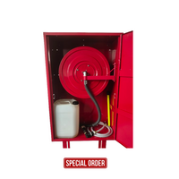 Fire Hose Reel Induction System | 25mm Diameter | 30m Length | Brass Nozzle | Red Powder Coated by Firebox