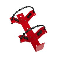 Vehicle Fire Extinguisher Bracket | Adjustable Rubber Straps | Powder Coated Red | Suits 9kg by Firebox
