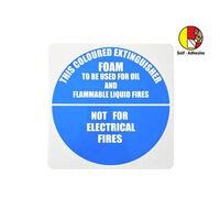 Self-adhesive Air Foam Extinguisher I.D Sign | UV-Resistant PVC | Easy Application | Fire Safety by Firebox