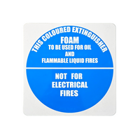 Air Foam Extinguisher I.D Sign | UV Resistant PVC | Clear Identification | Compact Size by Firebox