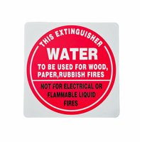 Air Water Extinguisher I.D Sign | UV-Resistant PVC | Clear Identification | Compact Size by Firebox