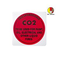 Self-Adhesive CO2 Extinguisher I.D Sign | UV-Resistant PVC | Easy Application | Fire Safety Compliance by Firebox