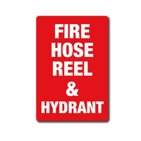 Metal Fire Extinguisher & Hydrant Location Sign | Durable Metal | Clear Visibility | Indoor/Outdoor Use | Firebox