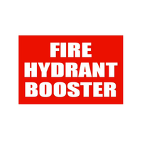 Fire Hydrant and Booster Location Sign | Durable Stainless Steel | Clear Visibility | Indoor/Outdoor Use by Firebox