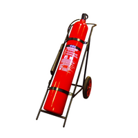 Mobile Wheeled CO2 Fire Extinguisher | 10B:E Fire Rating | Aluminium Cylinder | Red Powder Coated by Firebox